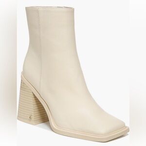 Circus by Sam Edelman Layla 2 Ivory Heeled Boots with Square Toe